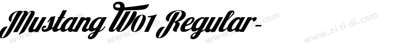 Mustang W01 Regular字体转换